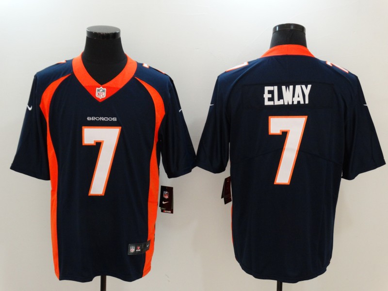 Men's Denver Broncos John Elway #7 Navy Jersey